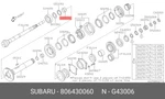 Genuine Oe Ndle BRG-30X37X23 806430060 For Subaru 80643-0060. Fixed Price $14.99.