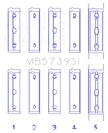 King Engine MB5739SI Crankshaft Main Set. Fixed Price $111.26.