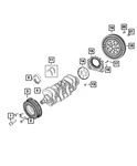 Genuine Mopar Crankshaft Main Bearing 68098347AA. Fixed Price $28.85.