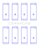 King Engine Bearings KNGCR4440AM0.25 Ford 73HM 83HM 85HM Cosworth Yb. Fixed Price $48.22.