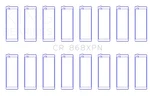 King Engine Cr 868XPN Stdx Connecting Rod Set. Fixed Price $116.99.