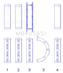 King Engine MB4056SI Main Set Ford 155. Fixed Price $41.95.