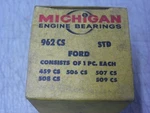 Michigan 962CS Cam Bearing Set 1958-76 Ford 332-428 Fe 1966-67 Wedge Head Nos. Fixed Price $54.95.