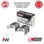 King Am-series Rod Bearing Set Pairs Std For Toyota Corolla / Tercel #CR429AM. Fixed Price $44.99.