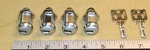 4 X Medeco Locks W/ 2 Working Keys - Tested Good. Fixed Price $110.00.