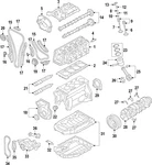 Genuine Volkswagen Engine Crankshaft Main Bearing 06H-105-591-K-WEI. Fixed Price $44.26.