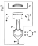 Genuine Mopar Engine Connecting Rod Bearing 4884911AB. Fixed Price $27.78.