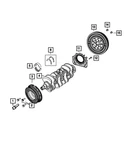 Genuine Mopar Crankshaft Thrust Bearing 4892757AA. Fixed Price $38.89.