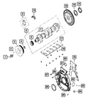 Genuine Mopar Crankshaft Bearing Kit 68721974AA. Fixed Price $176.96.