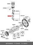 Genuine Oe Crankshaft Bearings 1115A430 For Mitsubishi 1115-A430. Fixed Price $23.09.