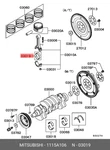 Genuine Oe Connecting Rod Bearing 1115A106 For Mitsubishi 1115-A106. Fixed Price $23.36.