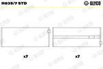 Glyco Main Bearings Crankshaft H035/7 Std. Fixed Price $66.54.