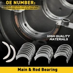 For 2012-2016 Hyundai Sonata 2.0L 2.4L Rod And Main Bearings Set W/thrust Washer. Fixed Price $23.74.