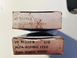 Alfa Romeo Vandervell Bearings 1750 Standard. Fixed Price $95.00.