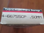 Engine Connecting Rod Bearing Set Federal Mogul 4-66755CP .50MM Nos (7C1-1). Fixed Price $19.00.