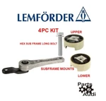 Engine Motor Set Subframe Mounts & Hex Bolt Audi Vw Lemforder. Fixed Price $79.97.