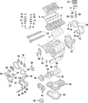 Genuine Audi Engine Crankshaft Main Bearing 06E-105-591-AC-ROT. Fixed Price $37.34.