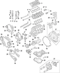 Genuine Volkswagen Main Bearings 079-105-561-H. Fixed Price $64.38.