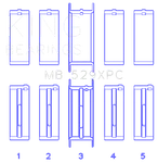 King MB529XPCSTDX Series Coated Main Bearings Ford Small Block Windsor. Fixed Price $127.83.