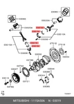Genuine Oe Crankshaft Bearings 1115A506 For Mitsubishi 1115-A506. Fixed Price $8.41.