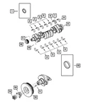 Genuine Mopar Crankshaft Bearing Kit 4429271AB. Fixed Price $678.10.
