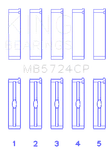 King Engine Bearings MB5724CP Series Standard Size Main. Fixed Price $94.10.