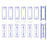 King Main Bearing Set MB7781SM0.25; Replacement 0.25MM For 06+ Bmw 3.0L Diesel. Fixed Price $75.99.