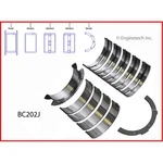Enginetech Crankshaft Main Bearing Set BC202J.50; .50MM. Fixed Price $51.08.
