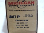 +002 Oversize Main Bearings, 1955-1956 Chevrolet, Gmc, Pontiac 265 Ci V8. Fixed Price $44.00.