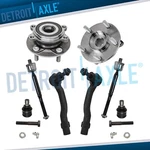 Front Wheel Bearings Hubs Tie Rods Ball Joints Kit For 2014 - 2018 Mazda 3 Sport. Fixed Price $134.91.