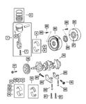 Genuine Mopar Connecting Rod Bearing Package 4626659AD. Fixed Price $23.28.