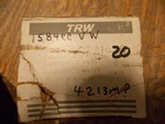Trw MS3067AL-20 Engine Main Bearings For Volkswagen H4. Fixed Price $39.49.