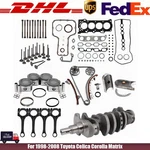 1ZZ-FE 1.8L Engine Rebuild Overhaul Kit For 1998-08 Toyota Celica Corolla Matrix. Fixed Price $279.99.