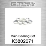 (6736298100 K3802071) Main Bearing Set Reliance Power (new Aftermarket). Fixed Price $57.34.