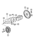 Genuine Mopar Crankshaft Bearing Package 4723536AC. Fixed Price $9.11.