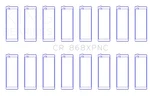 King Engine Cr 868XPNC Stdx Connecting Rod Set. Fixed Price $157.12.