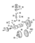 Genuine Mopar Crankshaft Bearing Kit Standard 5174344AA. Fixed Price $21.55.