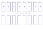 King Engine Cr 808HPNDSTDX Connecting Rod Set. Fixed Price $92.99.