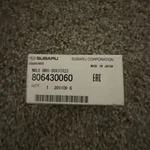 806430060 Subaru New Genuine Oem Part 02-25 Impreza Forester Sti Wrx Outback Mt. Fixed Price $29.95.