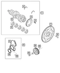 Genuine Mopar Crankshaft Upper Bearing 04893523AD. Fixed Price $23.11.