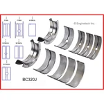Enginetech Crankshaft Main Bearing Set BC320J030; .030". Fixed Price $46.36.
