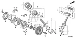 Genuine Acura Bearing Main (lower) (green) (daido) 13343-R9P-A01. Fixed Price $17.57.