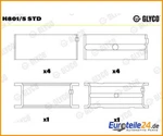 Crankshaft Bearing Glyco H801/5STD For Mercedes-benz S-class. Fixed Price $136.88.