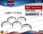 Genuine Crankshaft Main Bearing Std 5PCS For 10-22 Hyundai Kia 1.6L 210202B002. Fixed Price $60.32.