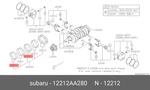 Genuine Oe Brg Set Main NO2 12212AA280 For Subaru 12212-AA280. Fixed Price $25.38.