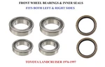 Front Wheel Bearings & Seals Set For Toyota Landcruiser 1976-1997. Fixed Price $259.95.