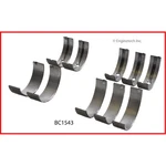 Enginetech Crankshaft Main Bearing Set BC1543.50; .50MM. Fixed Price $57.36.