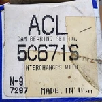 Acl Camshaft Bearing Set 5C671S. Fixed Price $34.00.