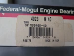 Federal Mogul 4923 M40 Crankshaft Main Bearing Set Nos (16C1-1). Fixed Price $49.00.