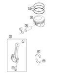 Genuine Mopar Connecting Rod Bearing 68440312AA. Fixed Price $26.16.
